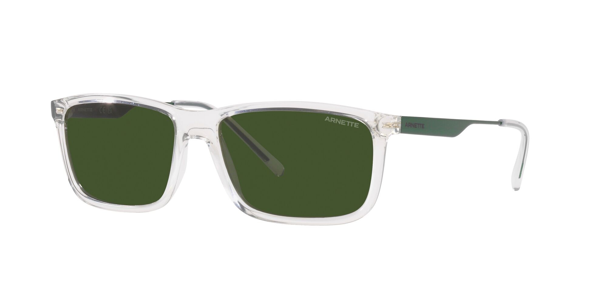 Sonnenbrillen Arnette Nosy AN 4305 (275471) farbe cristallo form rechteckig gläser verde scuro