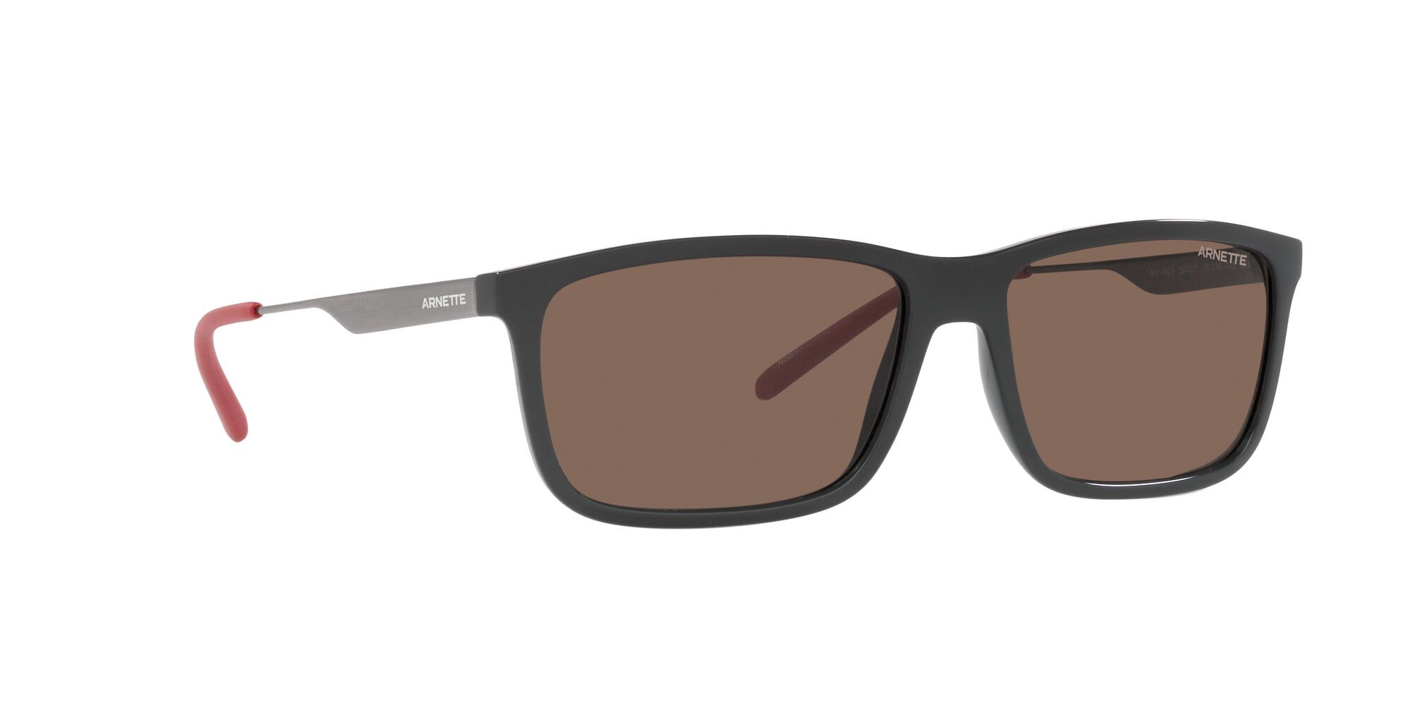 Sonnenbrillen Arnette Nosy AN 4305 (284373) farbe grigio scuro form rechteckig gläser marrone scuro