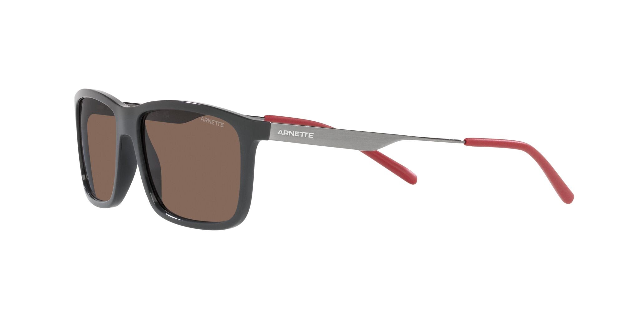 Sonnenbrillen Arnette Nosy AN 4305 (284373) farbe grigio scuro form rechteckig gläser marrone scuro