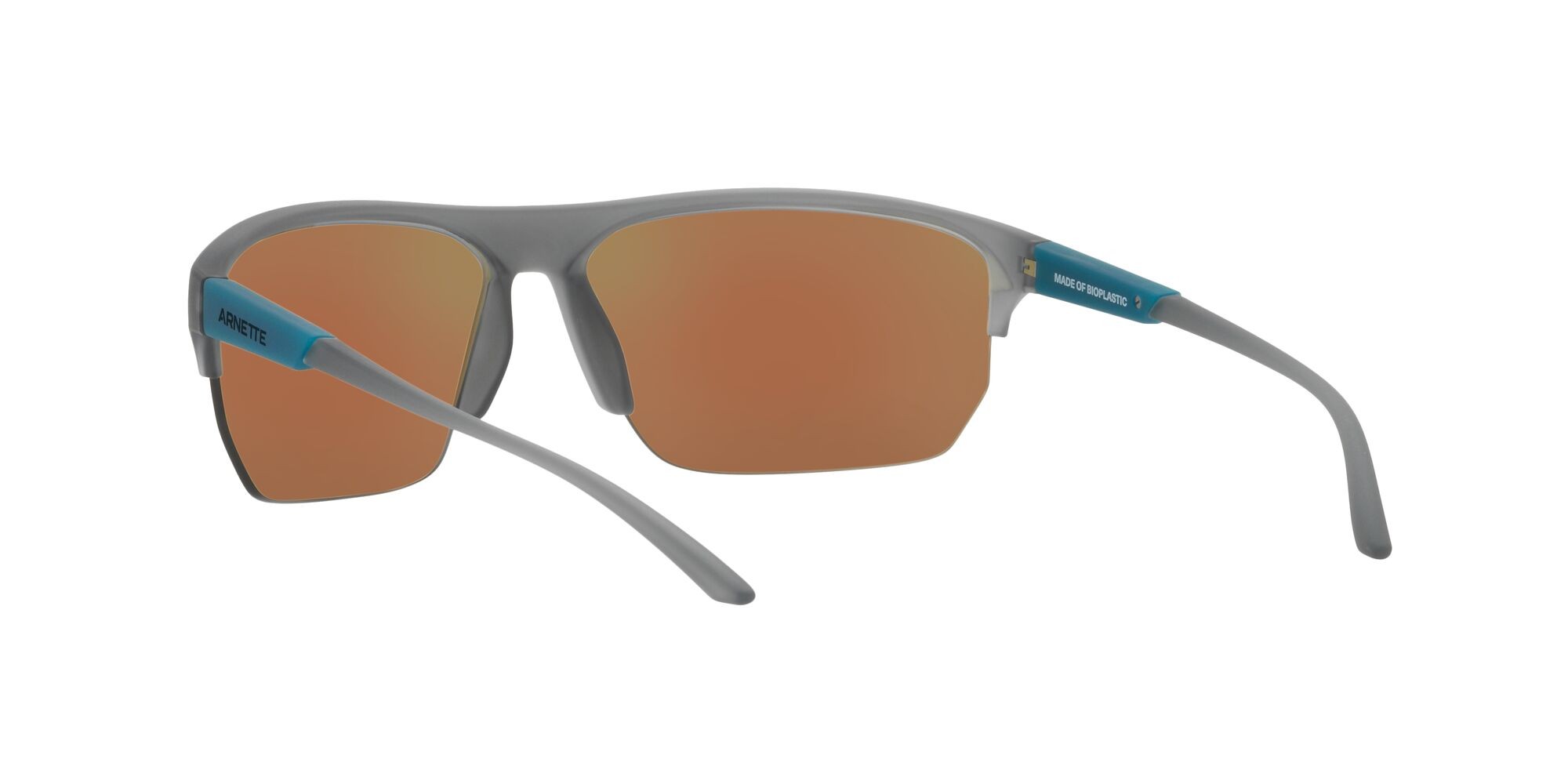 Sonnenbrillen Arnette Dean Ii AN 4308 (2848Y7) farbe grigio opaco trasparente form quadratisch gläser grigio chiaro specchiato blu