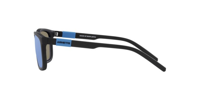 Sonnenbrillen Arnette Teen Speerit AN 4315 (275822) farbe nero opaco form quadratisch gläser celeste acqua specchiato grigio scuro, polarizzata