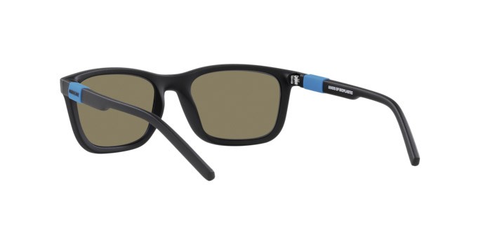 Sonnenbrillen Arnette Teen Speerit AN 4315 (275822) farbe nero opaco form quadratisch gläser celeste acqua specchiato grigio scuro, polarizzata