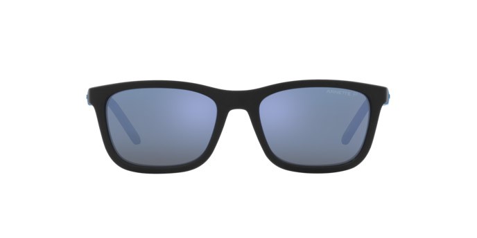 Sonnenbrillen Arnette Teen Speerit AN 4315 (275822) farbe nero opaco form quadratisch gläser celeste acqua specchiato grigio scuro, polarizzata