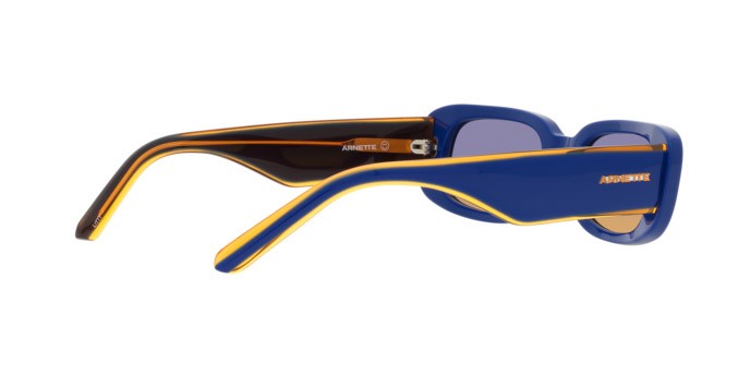Sunglasses Arnette Litty AN 4317 (12392H) color blu shape rectangle lenses blu con arancio