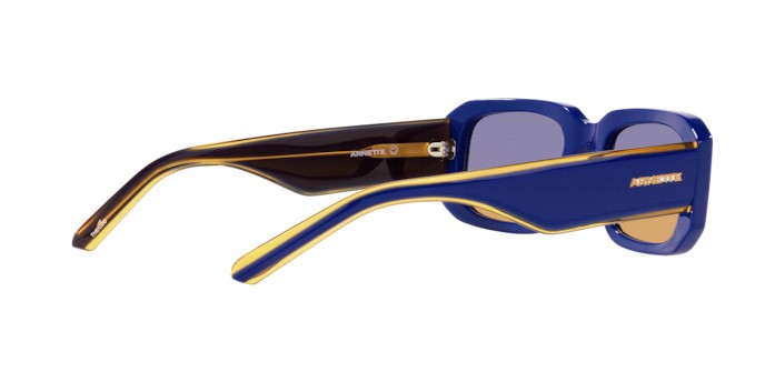 Sunglasses Arnette Thekidd AN 4318 (12392H) color blu shape square lenses blu con arancio