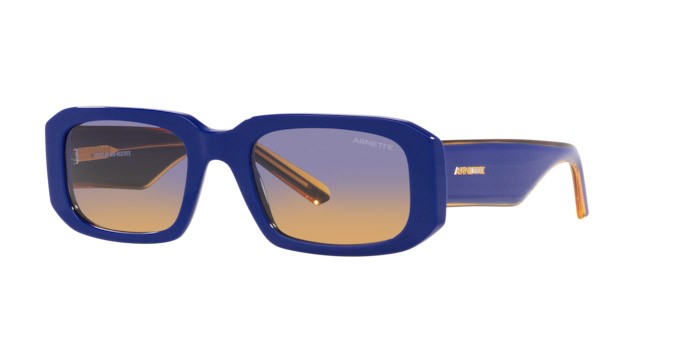Sunglasses Arnette Thekidd AN 4318 (12392H) color blu shape square lenses blu con arancio