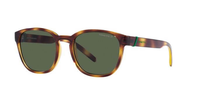 Sonnenbrillen Arnette Barranco AN 4319 (27709A) farbe havana scuro form pantos gläser verde scuro polarizzata