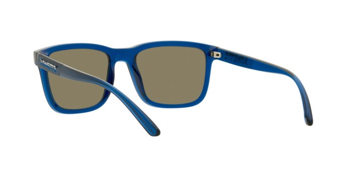 Sonnenbrillen Arnette Lebowl AN 4321 (287322) farbe blu trasparente form rechteckig gläser celeste acqua specchiato grigio scuro, polarizzata