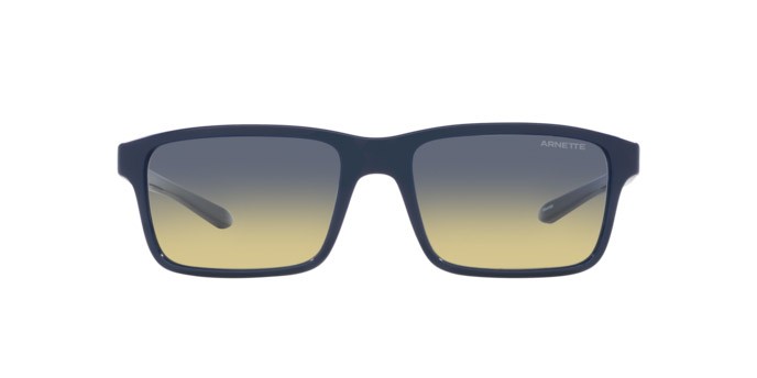 Sonnenbrillen Arnette Mwamba AN 4322 (27622A) farbe blu form rechteckig gläser verde chiaro / blu scuro