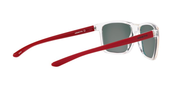 Sonnenbrillen Arnette Sokatra AN 4323 (27556Q) farbe cristallo form quadratisch gläser arancione specchiato grigio / giallo