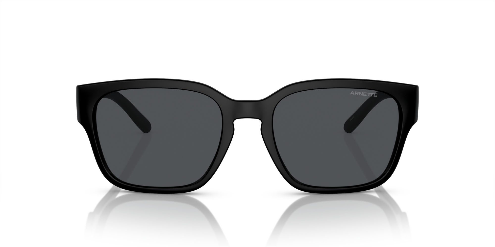 Occhiali da sole Arnette Hamie AN 4325 (290087) colore nero riciclato opaco forma quadrato lenti grigio scuro