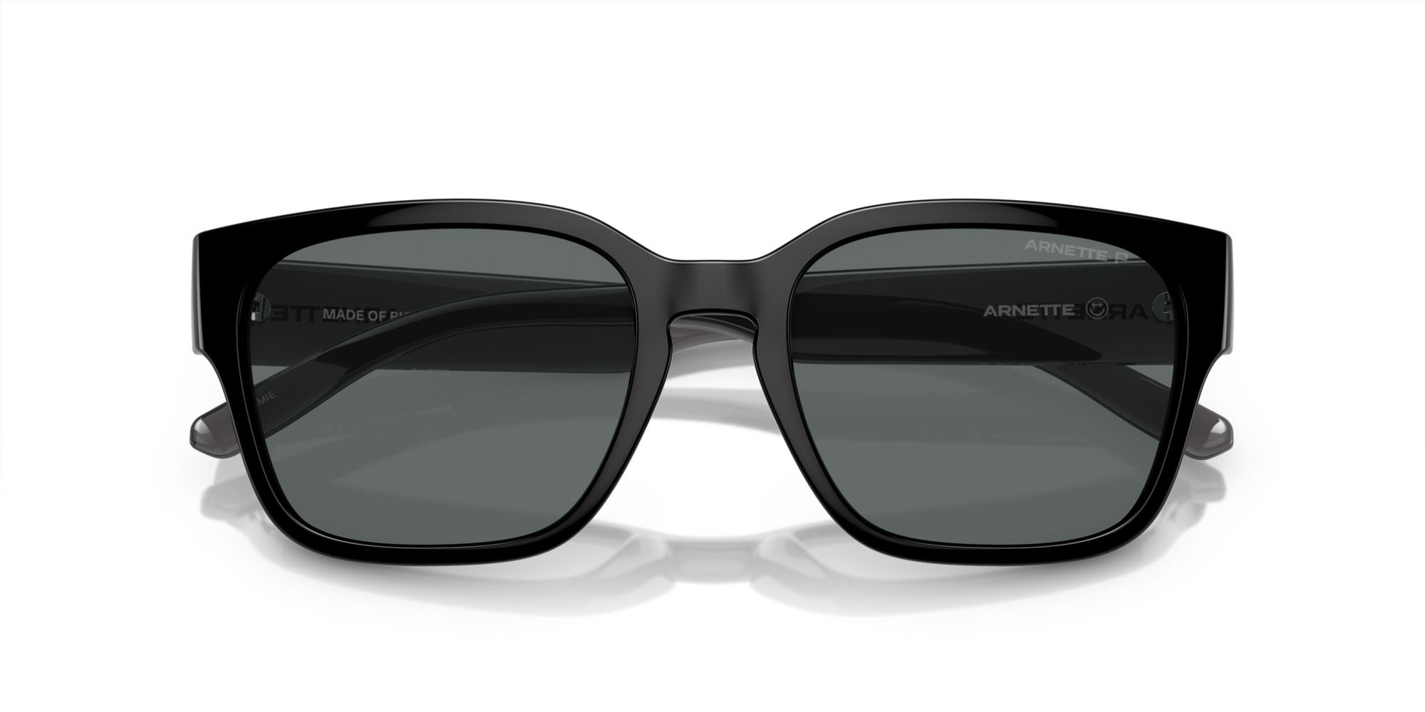 Sunglasses Arnette Hamie AN 4325 (291081) color nero shape square lenses polarizzata grigio scuro