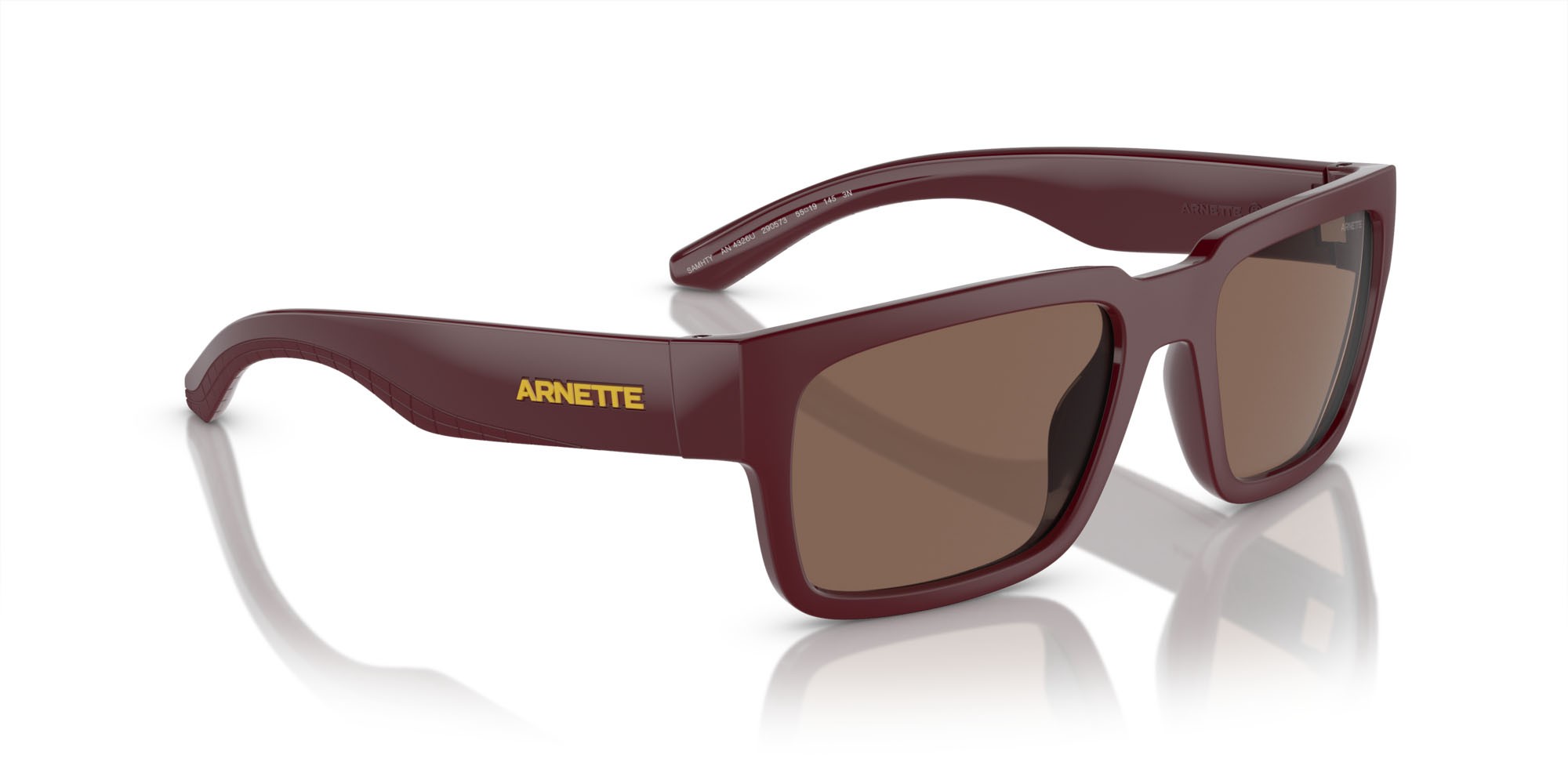 Sonnenbrillen Arnette Samhty AN 4326U (290573) farbe bordeaux form aviator gläser marrone scuro