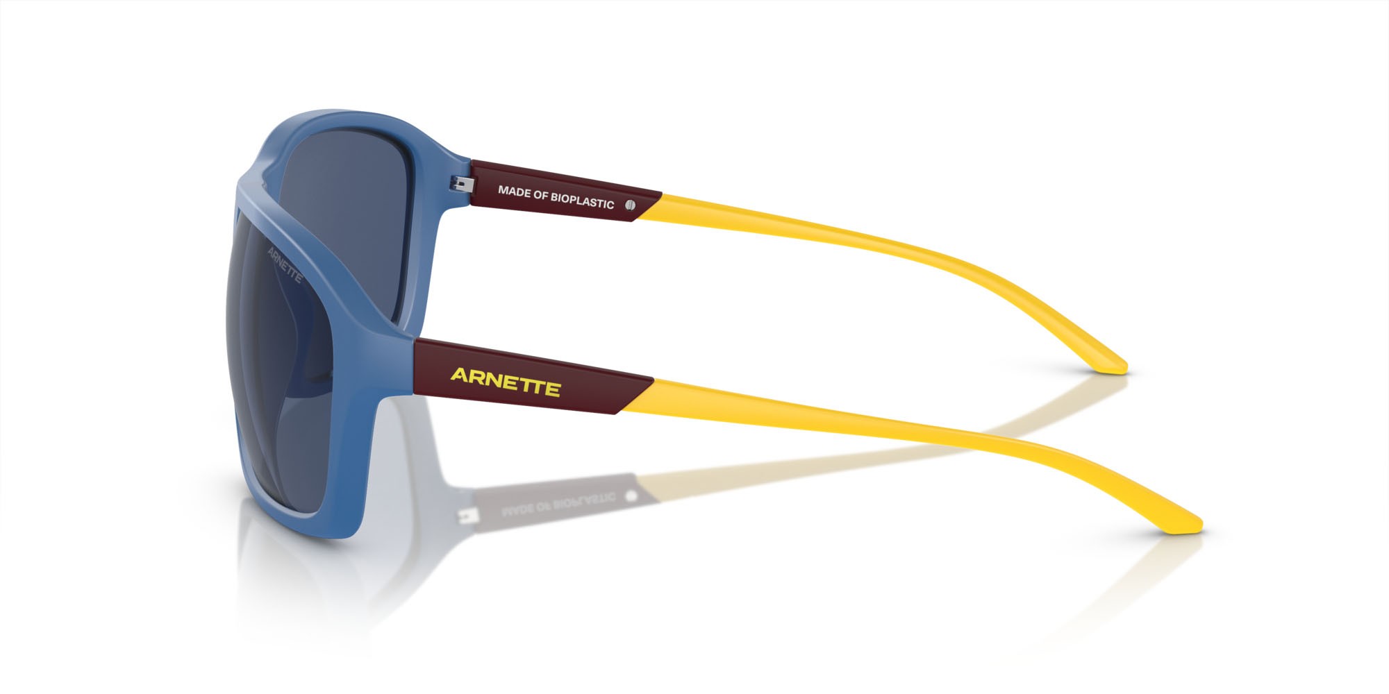 Sunglasses Arnette Nitewish AN 4329 (290280) color blu petrolio opaco shape square lenses blu scuro