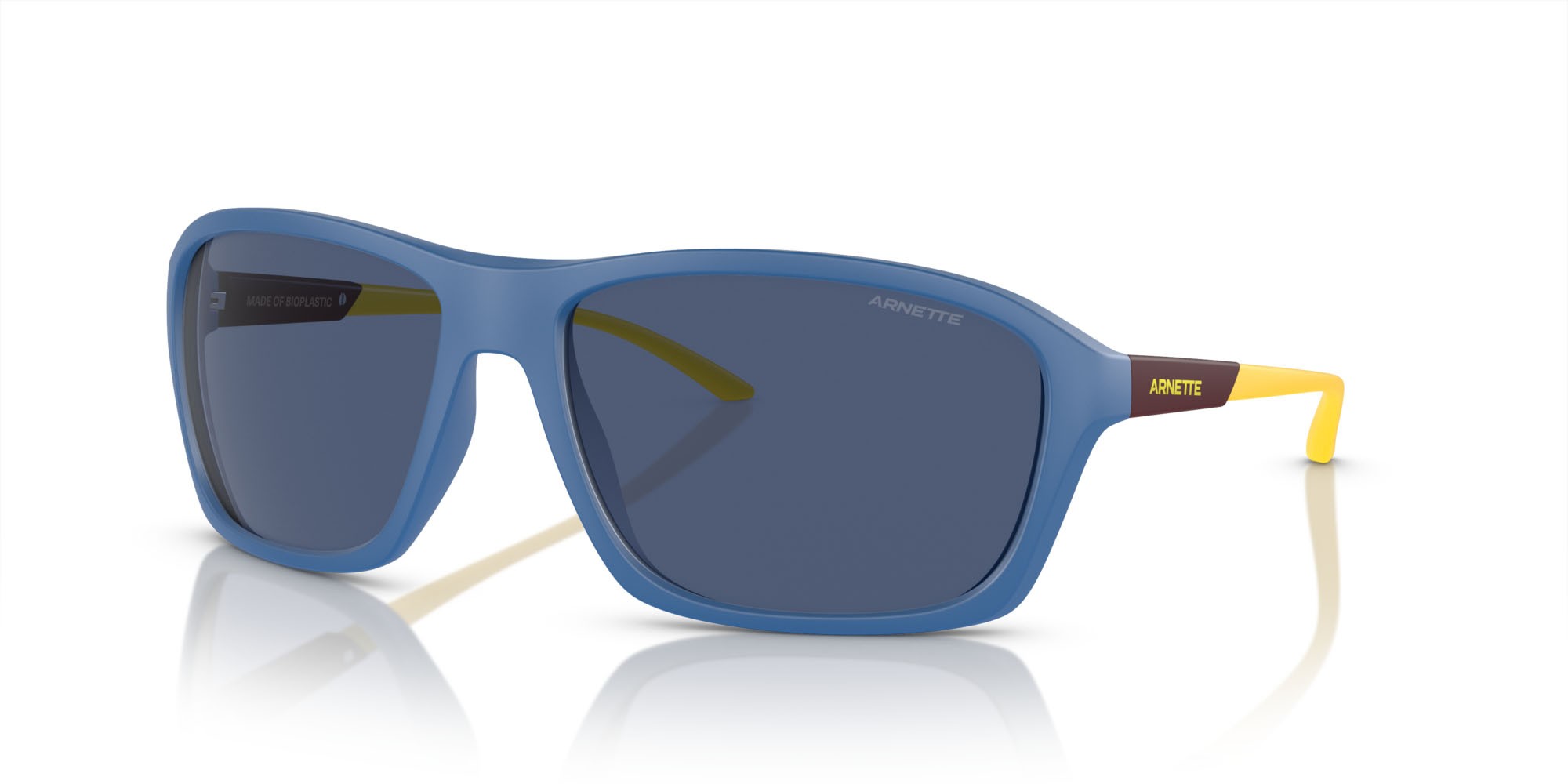 Sunglasses Arnette Nitewish AN 4329 (290280) color blu petrolio opaco shape square lenses blu scuro