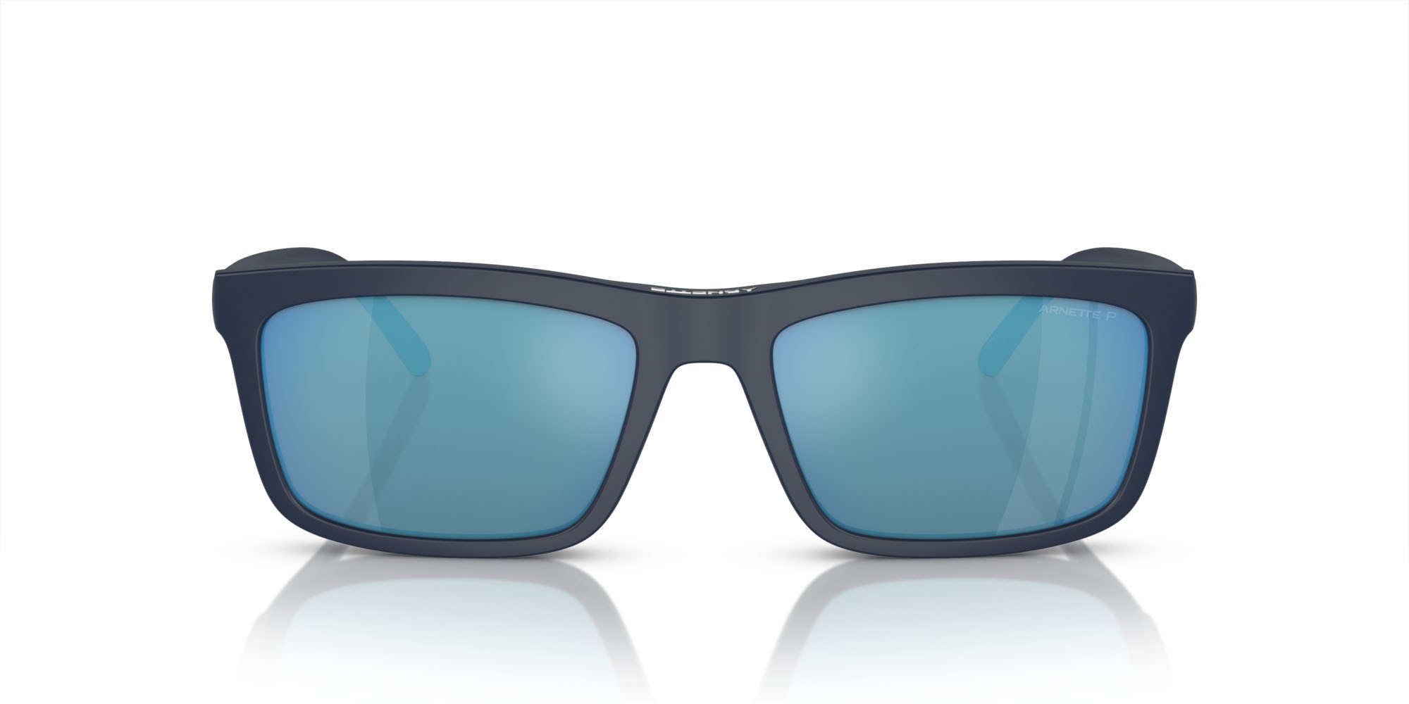 Sunglasses Arnette Hypno 2.0 AN 4333 (27591W) color blu scuro opaco shape rectangle lenses trasparente