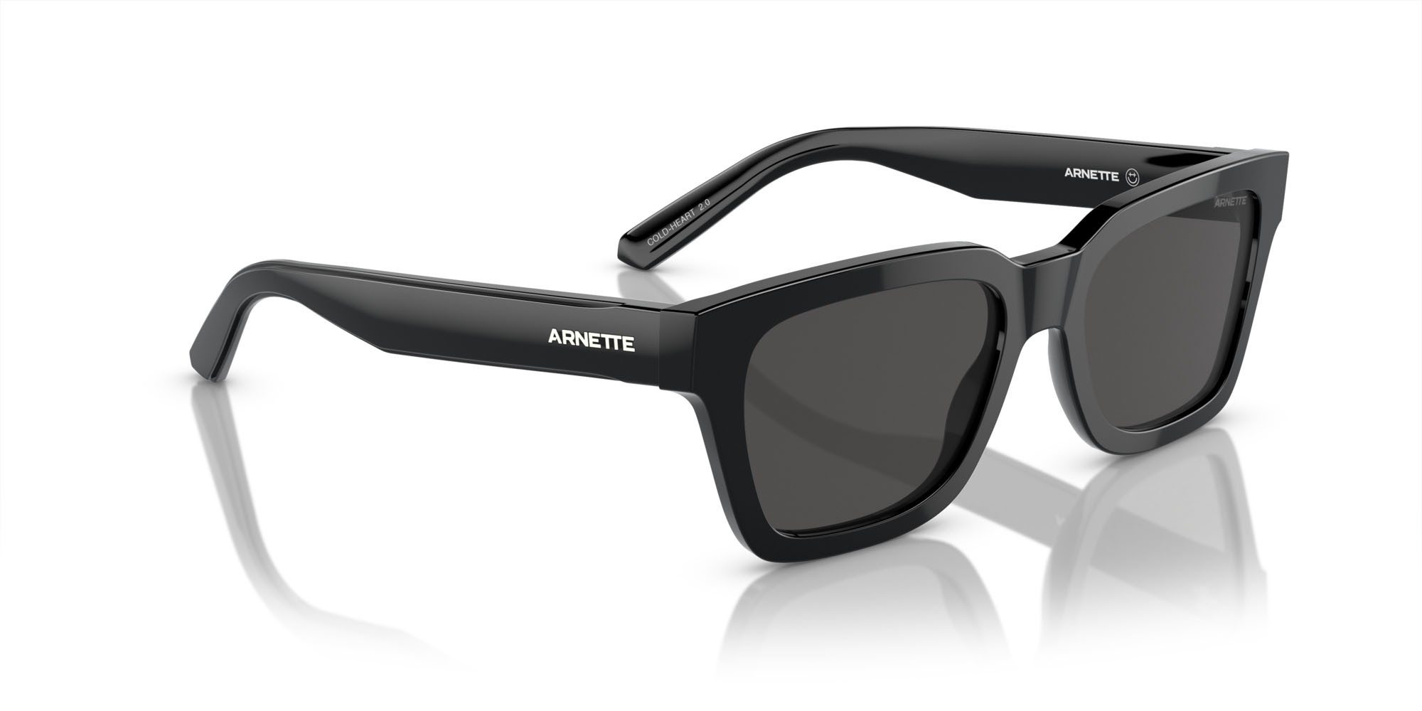 Occhiali da sole Arnette Cold Heart 2.0 AN 4334 (121487) colore nero forma quadrato lenti grigio scuro