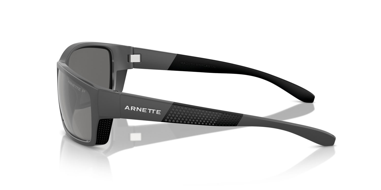 Sunglasses Arnette Frambuesa AN 4336 (2870Z3) color medium grey/black matte/shiny shape rectangle lenses grey mirror silver 80 polar