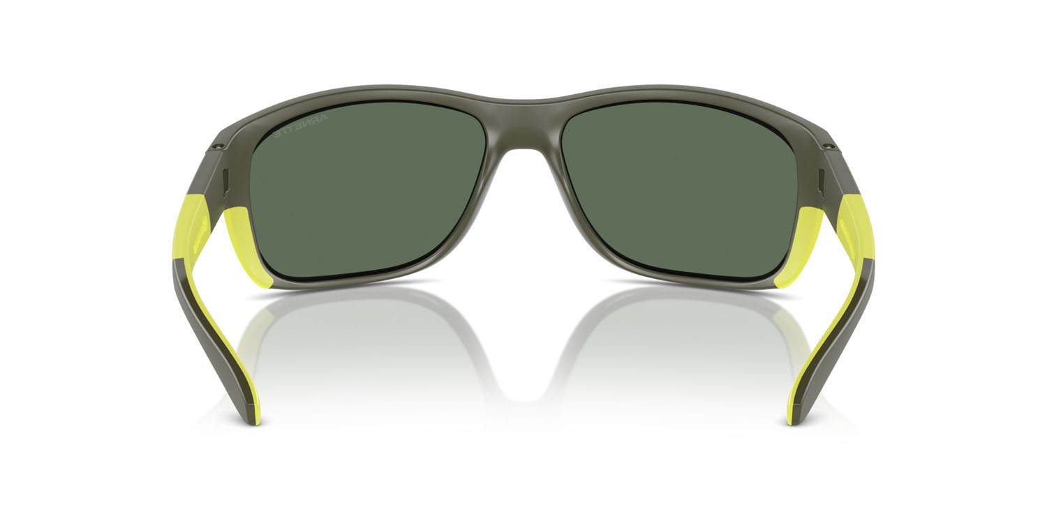 Sunglasses Arnette Floresta AN 4337 (28546R) color military/lime matte/shiny shape square lenses verde scuro specchiato petrolio
