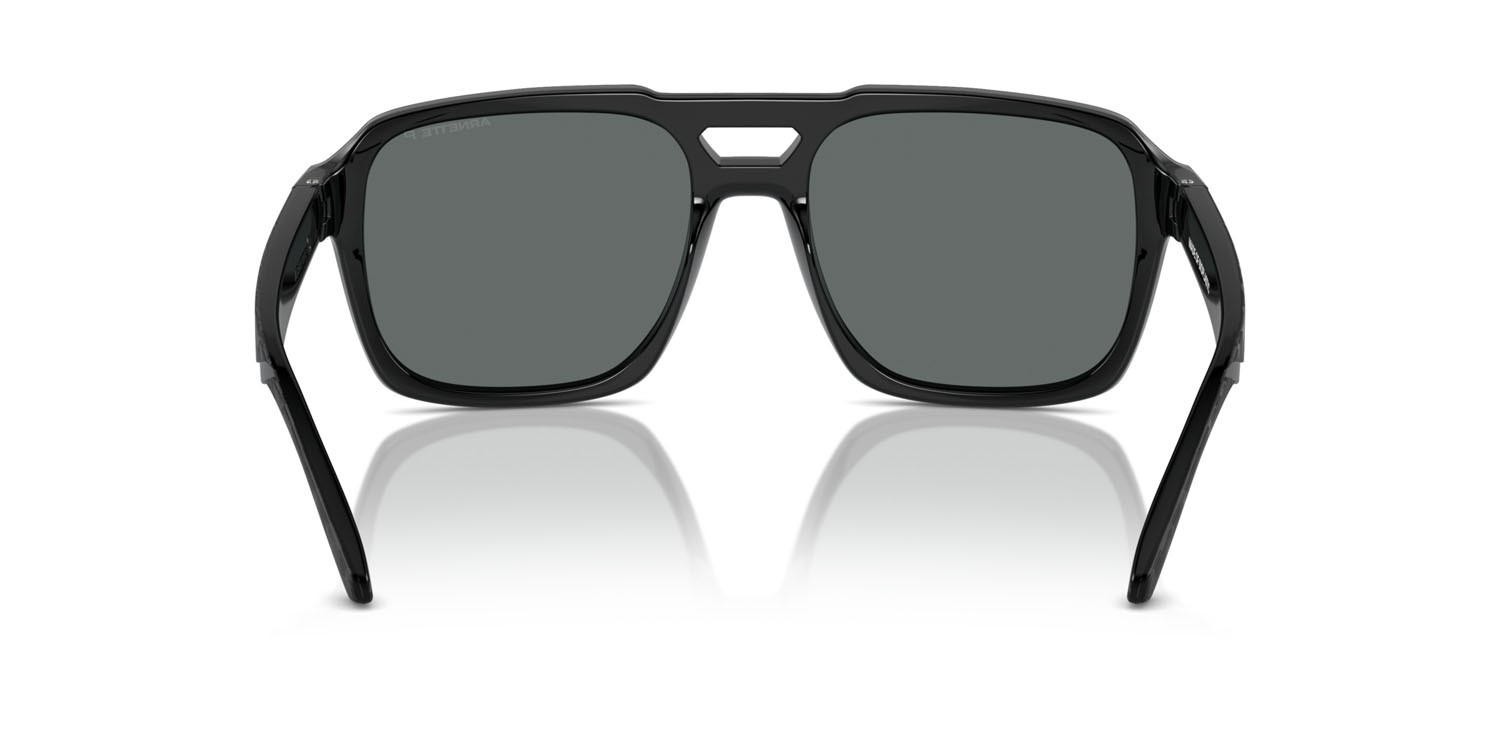 Occhiali da sole Arnette Keia AN 4339 (290081) colore recycled black matte/shiny forma aviator lenti polarizzata grigio scuro