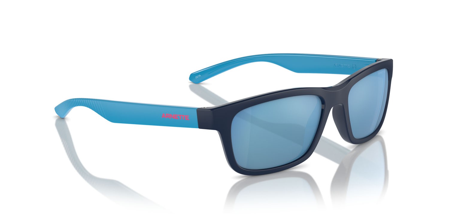 Sunglasses Arnette Deya AN 4340 (275422) color blu scuro shape square lenses polarizzata grigio scuro specchiato blu marino