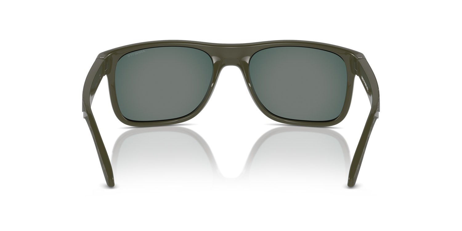 Sunglasses Arnette Khim AN 4341 (28546Q) color military shape square lenses arancione specchiato grigio / giallo