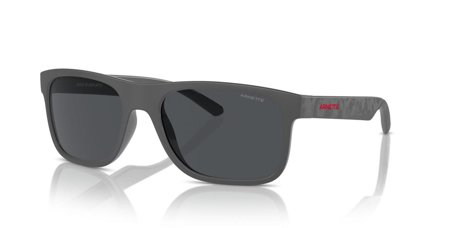 Sonnenbrillen Arnette Khim AN 4341 (287087) farbe medium grey form quadratisch gläser grigio scuro