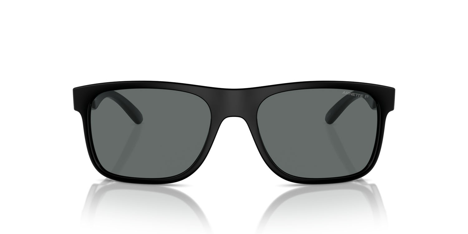 Sunglasses Arnette Khim AN 4341 (290081) color nero riciclato shape square lenses polar grigia