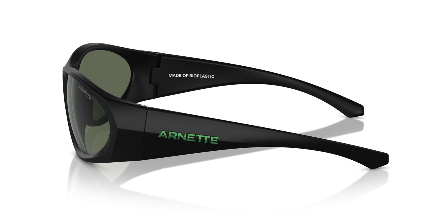 Sunglasses Arnette Ilum 2.0 AN 4342 (275871) color nero opaco shape rectangle lenses verde scuro