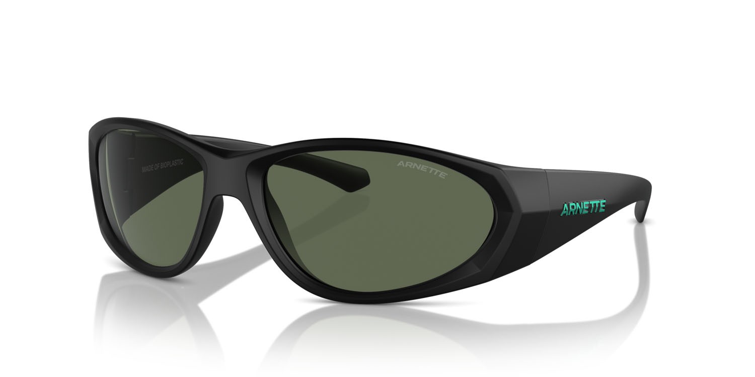 Sunglasses Arnette Ilum 2.0 AN 4342 (275871) color nero opaco shape rectangle lenses verde scuro