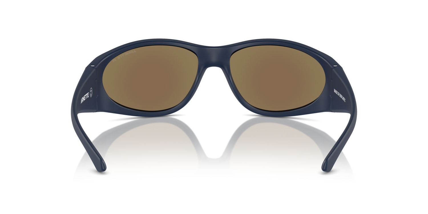 Sunglasses Arnette Ilum 2.0 AN 4342 (275922) color blu scuro opaco shape rectangle lenses polarizzata grigio scuro specchiato blu marino
