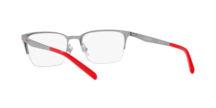 Brillen Arnette Makaii AN 6126 (738) farbe gunmetal spazzolato form rechteckig gläser trasparente
