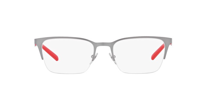 Brillen Arnette Makaii AN 6126 (738) farbe gunmetal spazzolato form rechteckig gläser trasparente