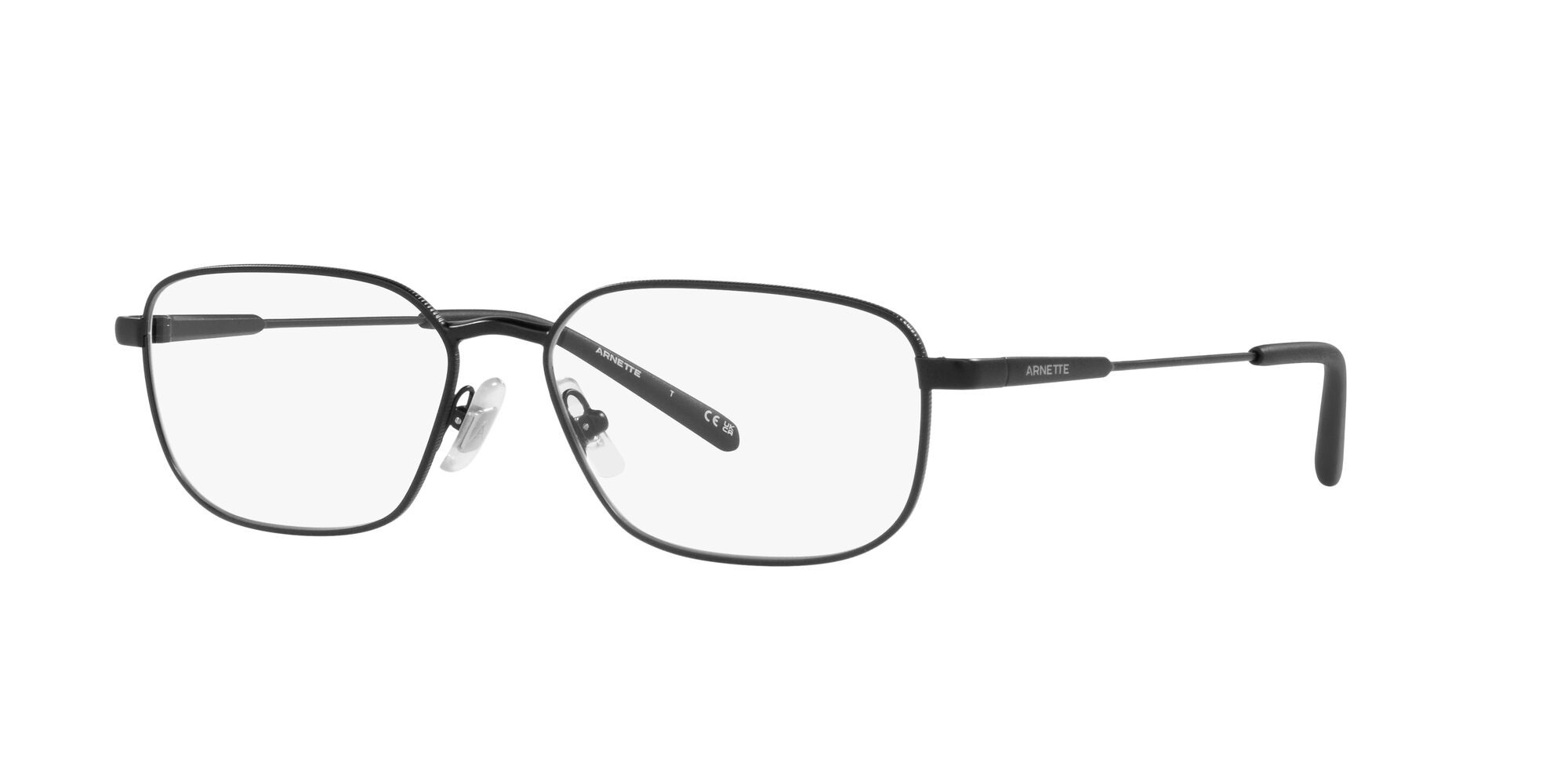 Brillen Arnette Loopy-doopy AN 6133 (737) farbe nero opaco form quadratisch gläser trasparente