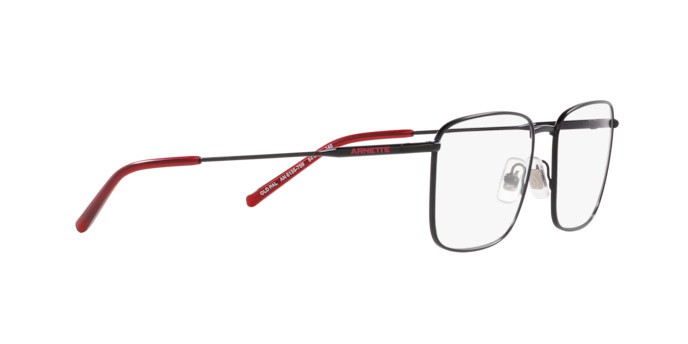 Occhiali da vista Arnette Old Pal AN 6135 (759) colore nero opaco forma quadrato lenti trasparente