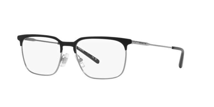 Occhiali da vista Arnette Maybe Mae AN 6136 (760) colore gomma nera forma rettangolare lenti trasparente