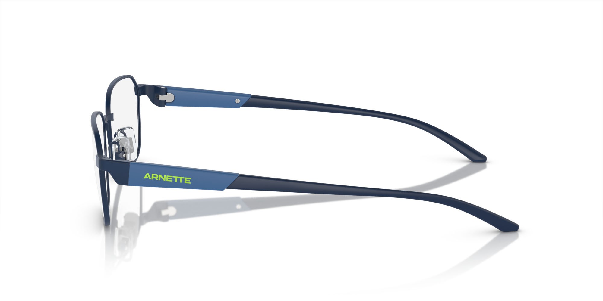 Eyeglasses Arnette Kijimi AN 6137 (744) color blu scuro opaco shape rectangle lenses lente demo