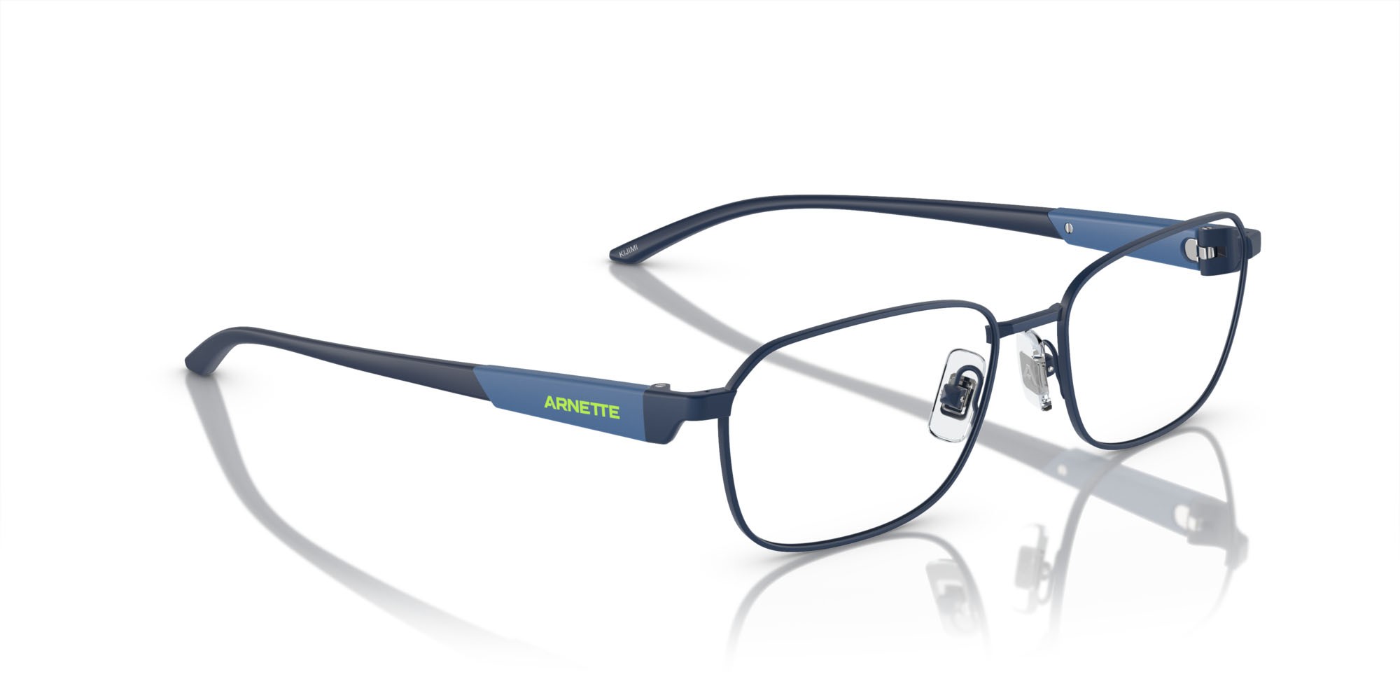 Eyeglasses Arnette Kijimi AN 6137 (744) color blu scuro opaco shape rectangle lenses lente demo