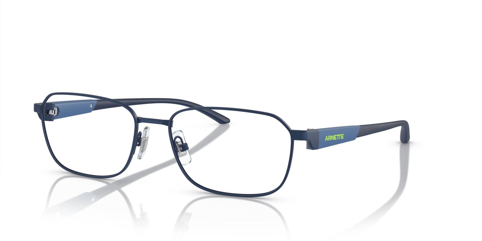 Eyeglasses Arnette Kijimi AN 6137 (744) color blu scuro opaco shape rectangle lenses lente demo