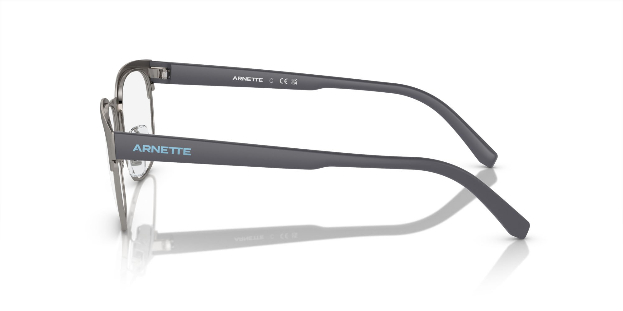 Brillen Arnette Waterly AN 6138 (738) farbe grigio opaco form quadratisch gläser lente demo