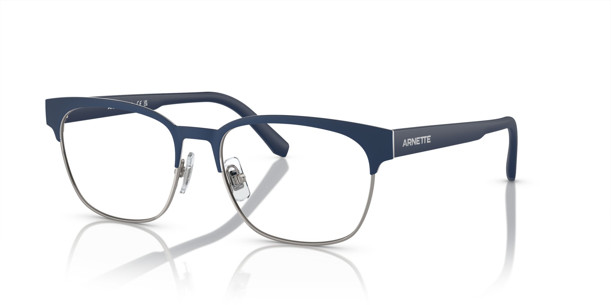 Brillen Arnette Waterly AN 6138 (744) farbe blu scuro opaco form quadratisch gläser lente demo