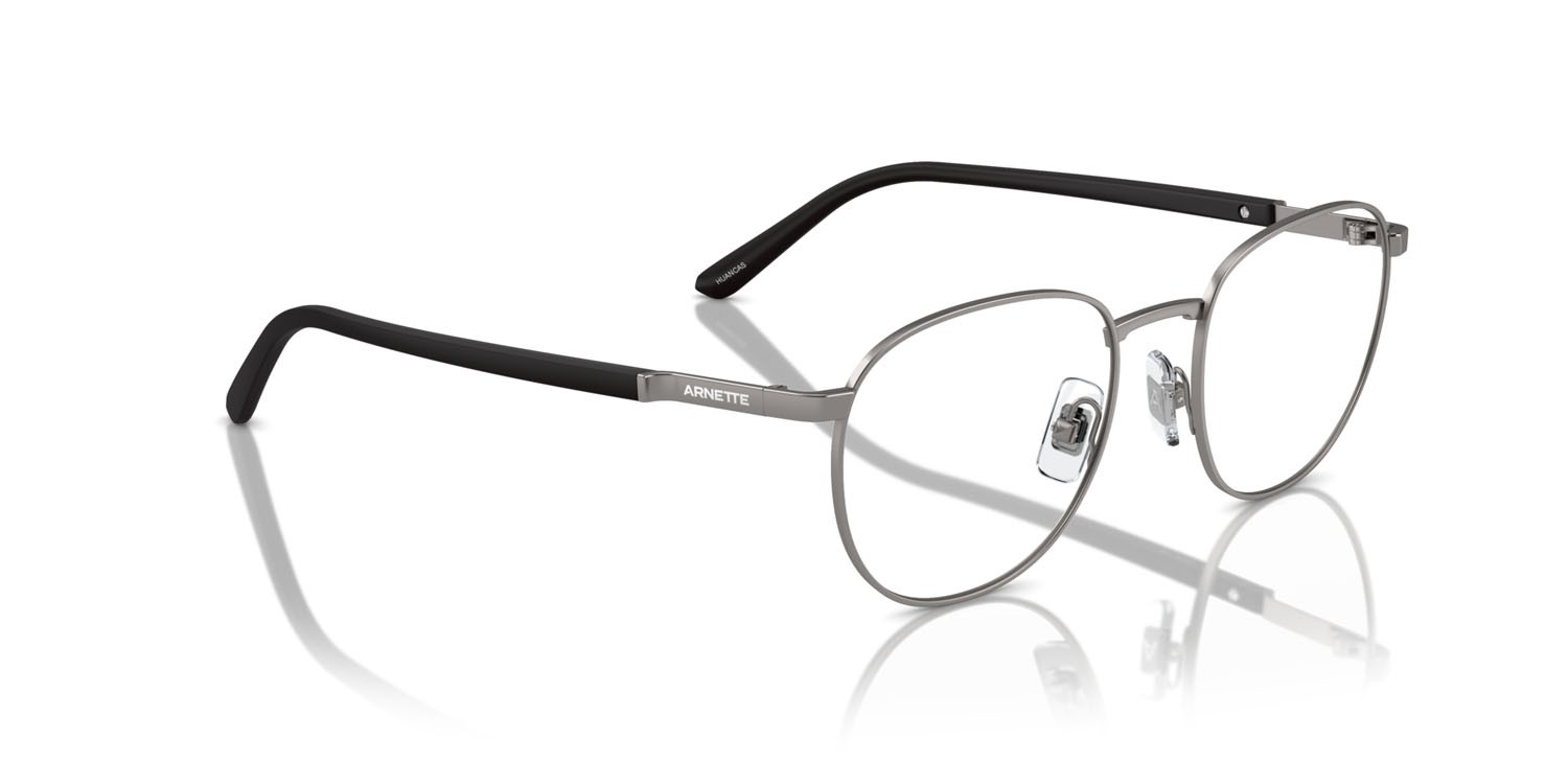 Eyeglasses Arnette Huancas AN 6142 (745) color gunmetal opaco shape pantos lenses trasparente
