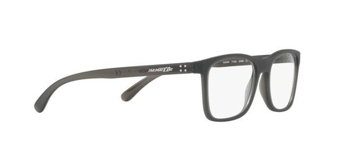 Brillen Arnette Akaw AN 7125 (2468) farbe matte transperent grey form quadratisch gläser demo lens
