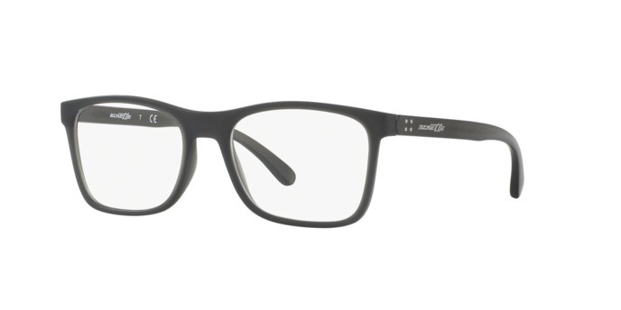 Brillen Arnette Akaw AN 7125 (2468) farbe matte transperent grey form quadratisch gläser demo lens