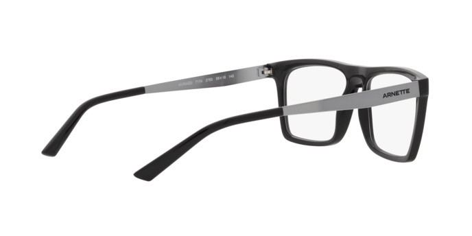 Eyeglasses Arnette Murazzi AN 7174 (2753) color black shape rectangle lenses demo lens