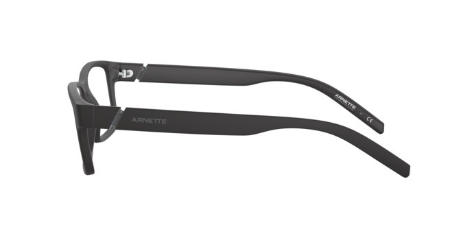Brillen Arnette Leonardo AN 7179 (01) farbe matte black form rechteckig gläser demo lens
