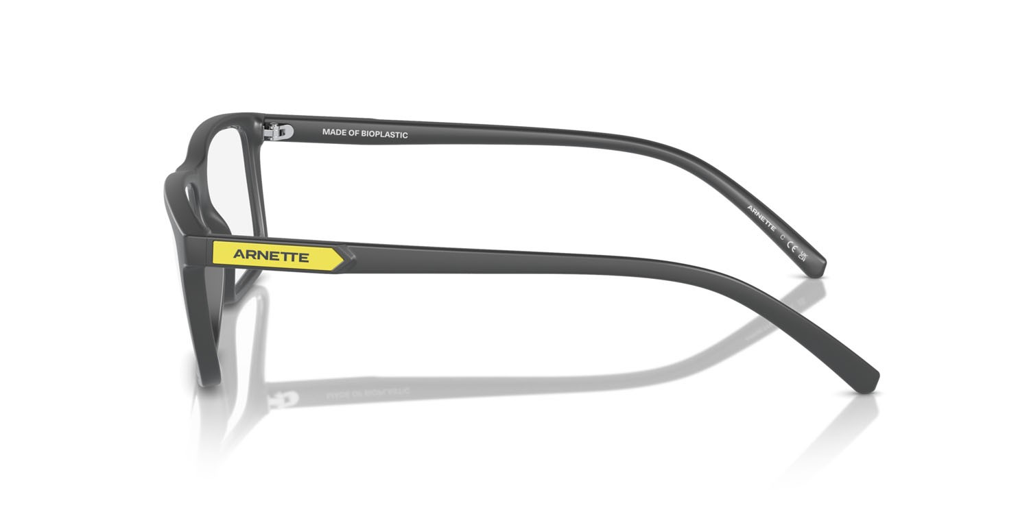 Brillen Arnette Eyeke AN 7197 (2841) farbe grigio scuro opaco form rechteckig gläser trasparente