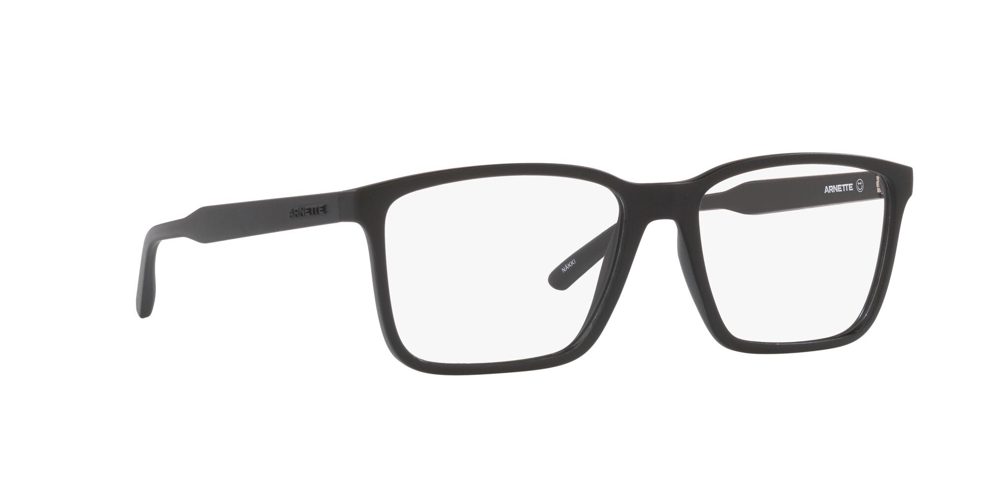 Brillen Arnette Nakki AN 7208 (2758) farbe nero opaco form rechteckig gläser lente demo