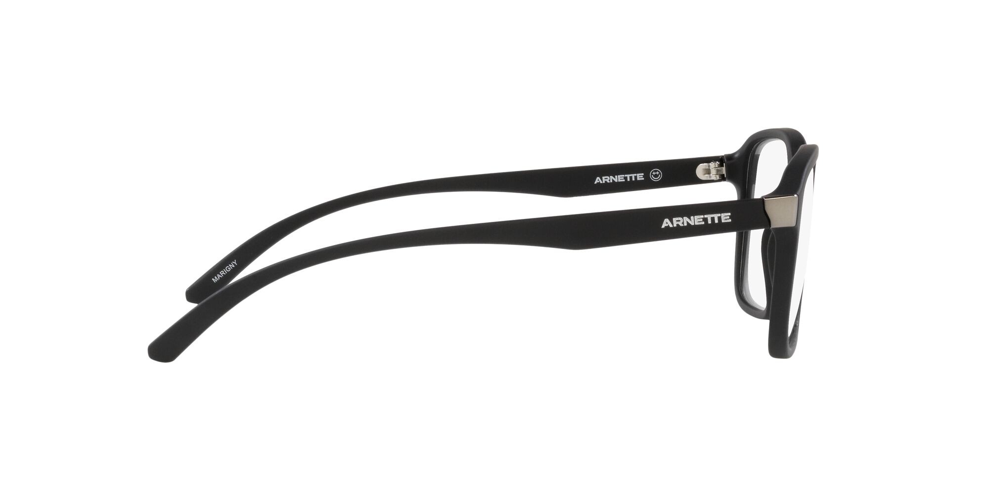 Brillen Arnette Marigny AN 7213 (2758) farbe nero opaco form quadratisch gläser trasparente
