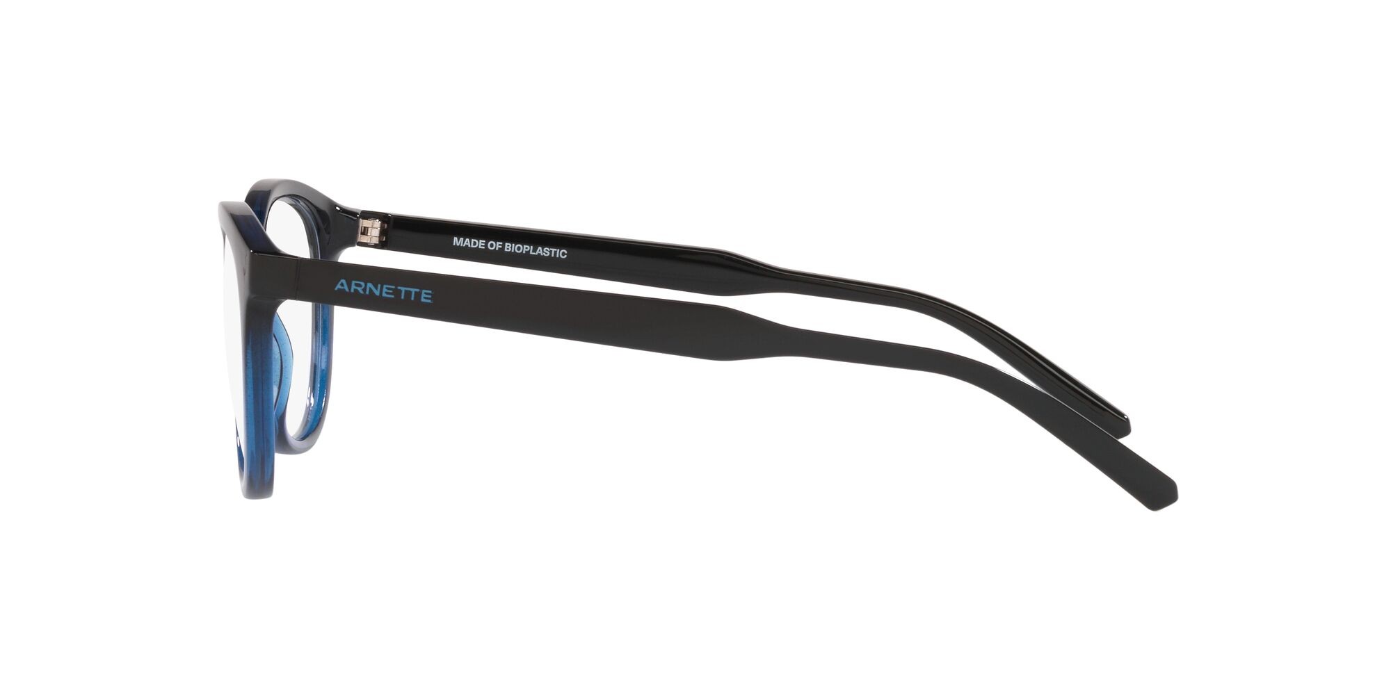 Brillen Arnette Varney AN 7214 (2839) farbe nero sfumato blu trasparente form quadratisch gläser trasparente